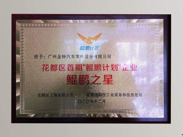 花都區(qū)首期“鯤鵬計(jì)劃”企業(yè)鯤鵬之星